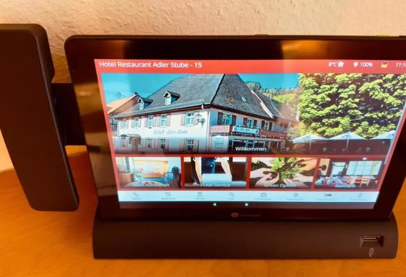 バルコニー付きシングルスタンダードルーム, Restaurant Adler Stube