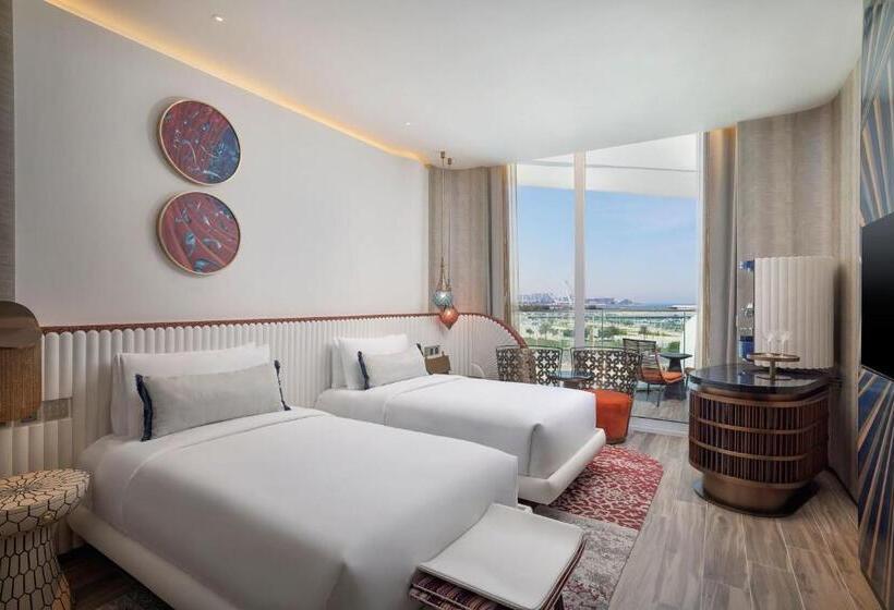 اتاق استاندارد با بالکن و چشمانداز دریا, W Dubai   Mina Seyahi