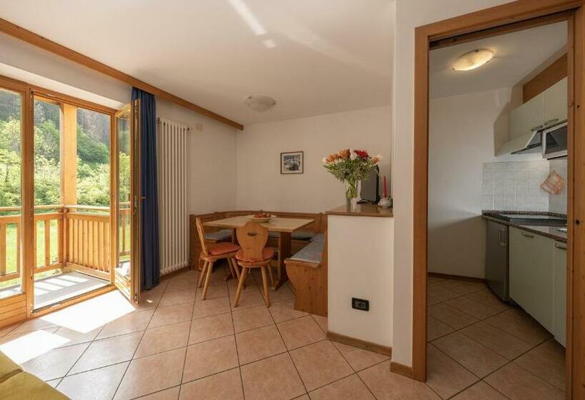 شقة بغرفة نوم واحدة, Residence Kristall  Fiemme Holidays