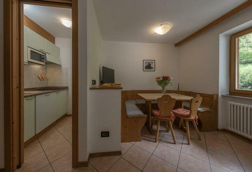 شقة بغرفة نوم واحدة, Residence Kristall  Fiemme Holidays