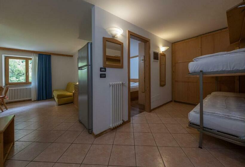 شقة بغرفة نوم واحدة, Residence Kristall  Fiemme Holidays