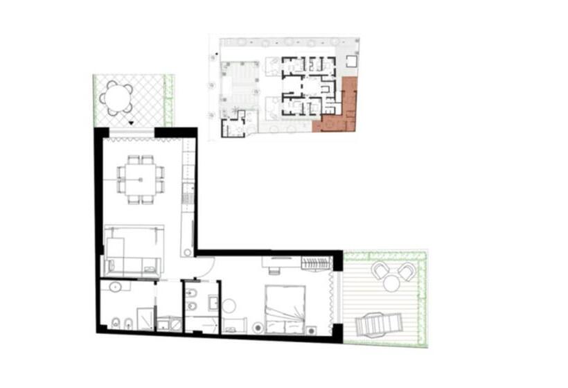 Апартаменты Superior 1 Спальня, Elegance Riccione