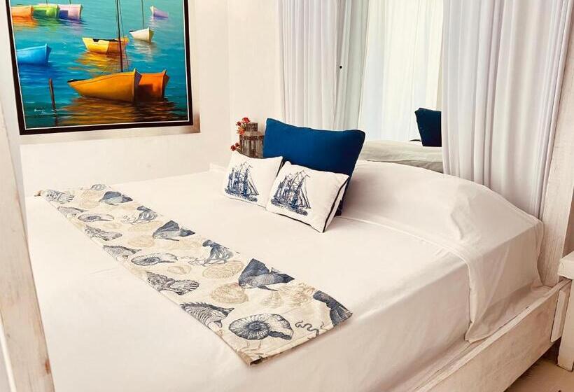 オーシャンビュースタンダードルーム, Bluemare Ecohotel Frente A La Playa Ensendada