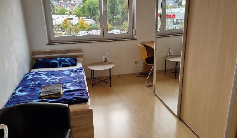 스탠다드 싱글 룸 공동욕실, Rooms & Apartments Schwäbisch Gmünd