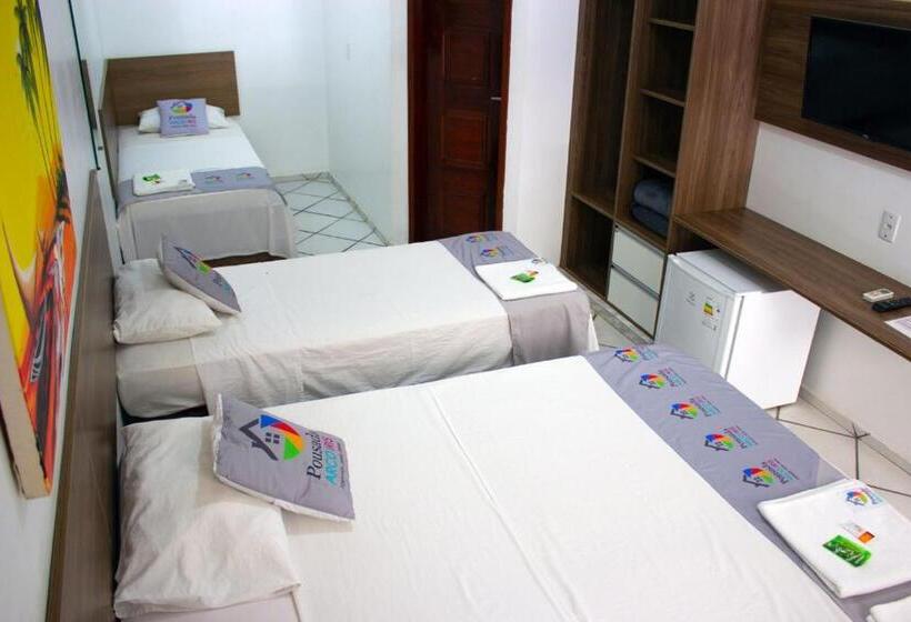 غرفة قياسية رباعية, Pousada Arco Iris Fortaleza