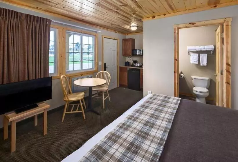 キングサイズベッドのスタンダードルーム, Rock Crest Lodge And Cabins