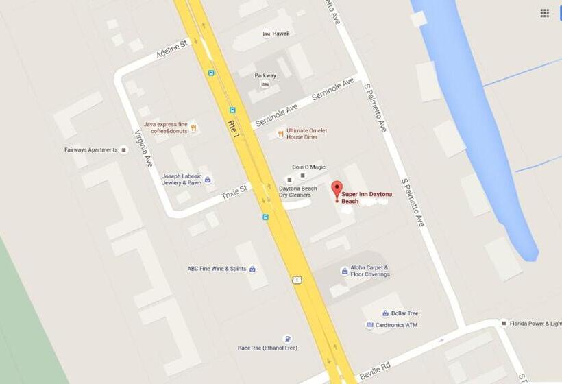 غرفه قياسيه سريرين مزدوجين, Super Inn Daytona Beach