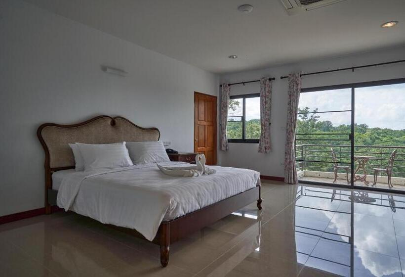 스탠다드 룸 킹사이즈 침대, Channgarm Mountain View Resort จันทน์งาม เมาท์เท่นวิว รีสอร์ท