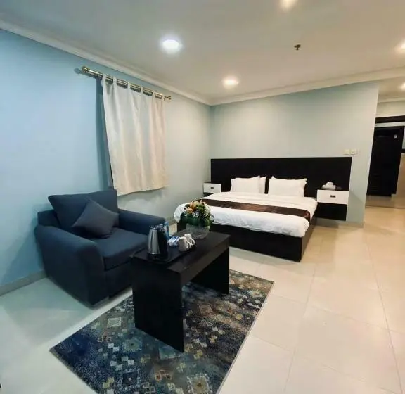 キングサイズベッドのデラックスルーム, ذوق الخيال للشقق المخدومة Dhoq Alkhayal