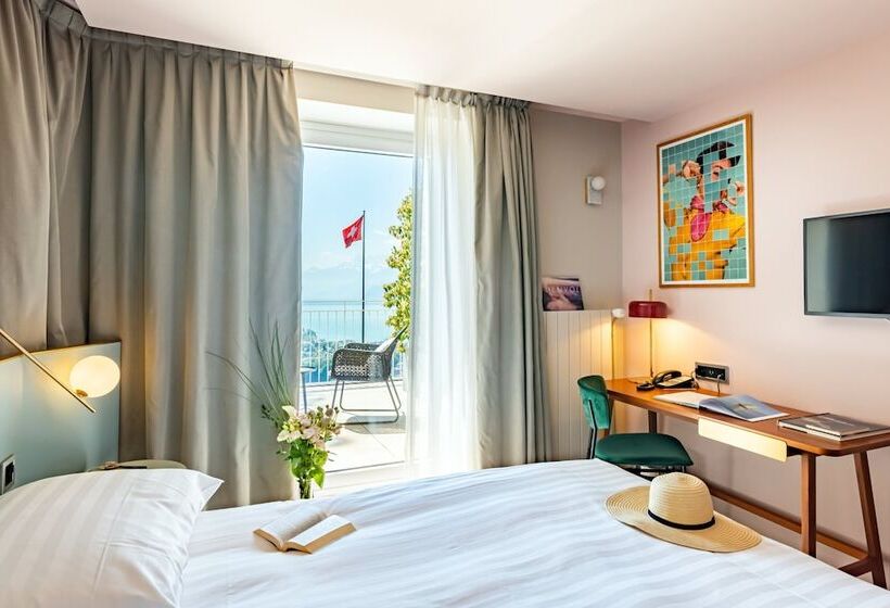 标准间带湖景, Du Léman   Jongny