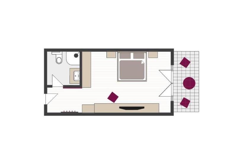 جناح غرفتين نوم, Paradies Pure Mountain Resort