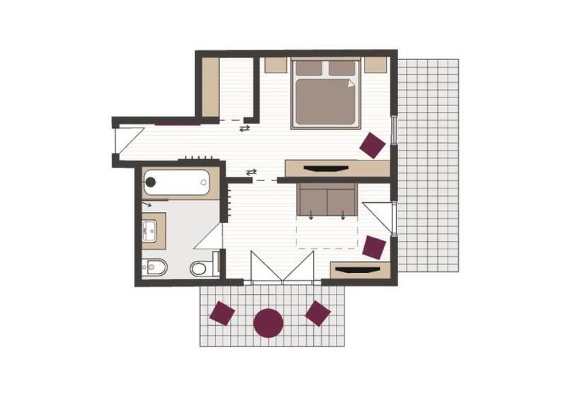 غرفة إقتصادية, Paradies Pure Mountain Resort