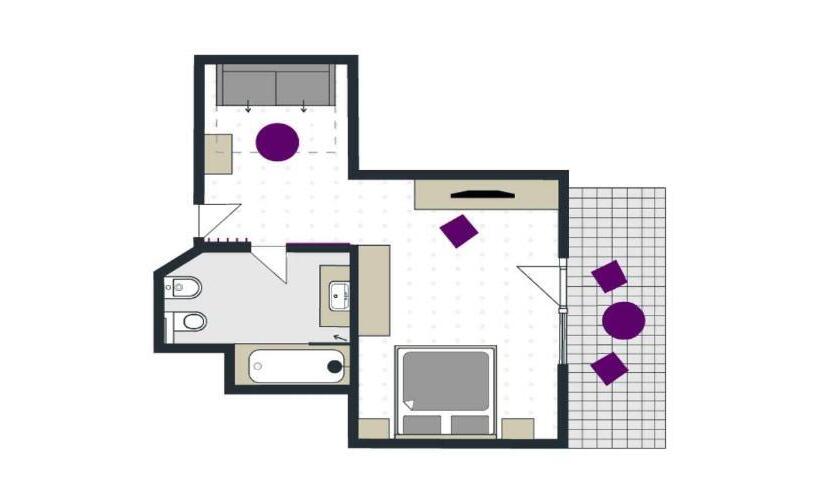 غرفة قياسية, Paradies Pure Mountain Resort