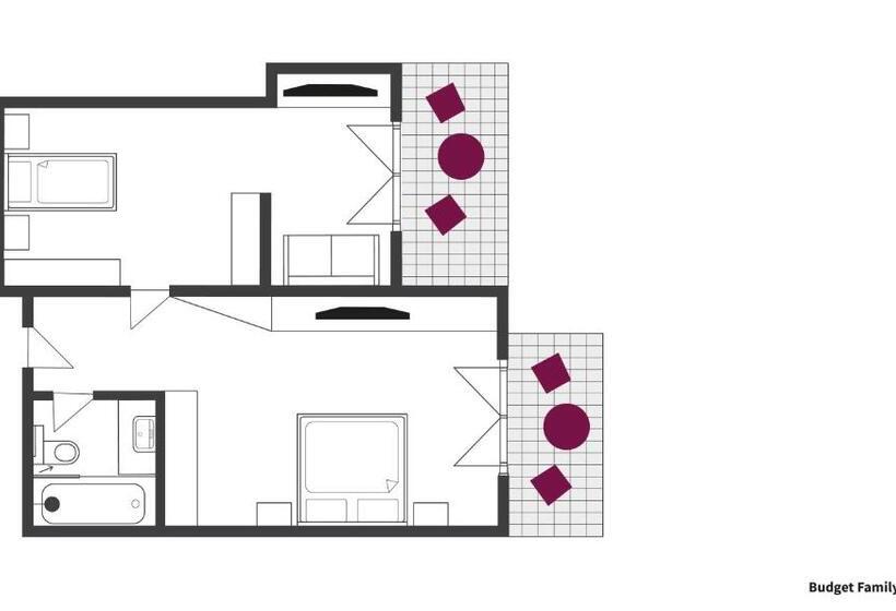 غرفة عائلية, Paradies Pure Mountain Resort
