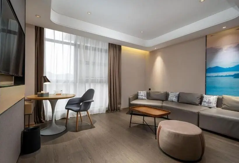 庭の見えるジュニアスイート, Atour S Hotel Shenzhen Longgang Zhonghaixing