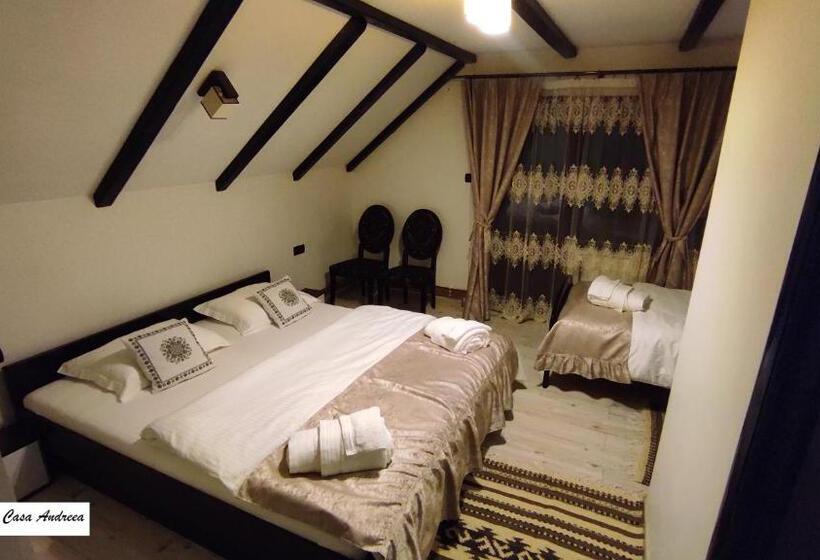 חדר סטנדרט לשלושה עם נוף לגינה, Pensiunea Casa Andreea   Bârsana Maramureș