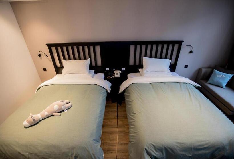 חדר סטנדרט, 银座精宿酒店(济南莱芜旅发印象城凤城西大街店)