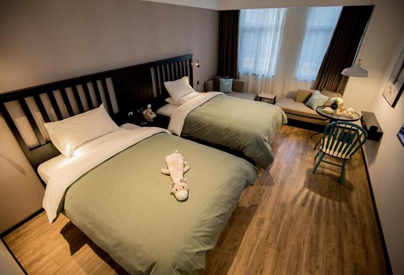 חדר סטנדרט, 银座精宿酒店(济南莱芜旅发印象城凤城西大街店)