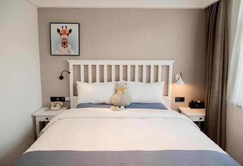 חדר סטנדרט, 银座精宿酒店(济南莱芜旅发印象城凤城西大街店)