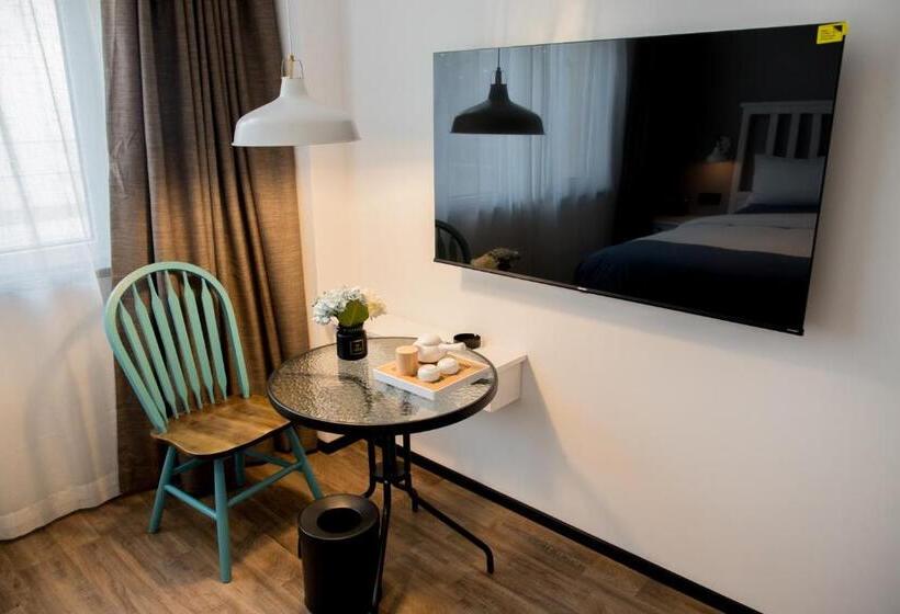 חדר סטנדרט, 银座精宿酒店(济南莱芜旅发印象城凤城西大街店)