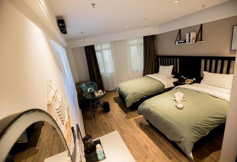 חדר דלוקס, 银座精宿酒店(济南莱芜旅发印象城凤城西大街店)