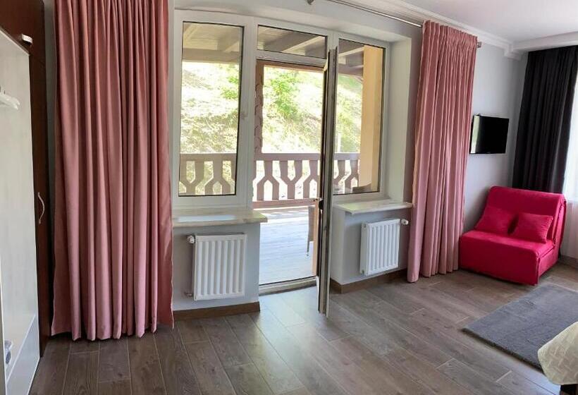 اتاق استاندارد با تراس, готель ресторан два леви