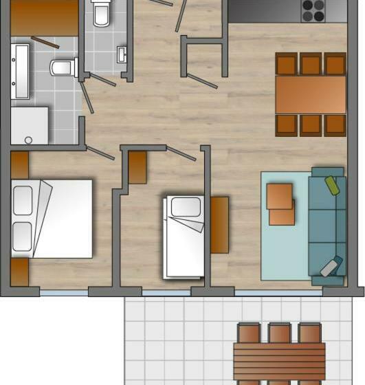 Апартаменты 2 Спальни, Astenblick Apartments With Sauna