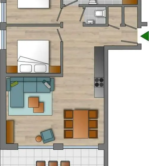 آپارتمان لوکس 1 خوابه, Astenblick Apartments Winterberg With Sauna