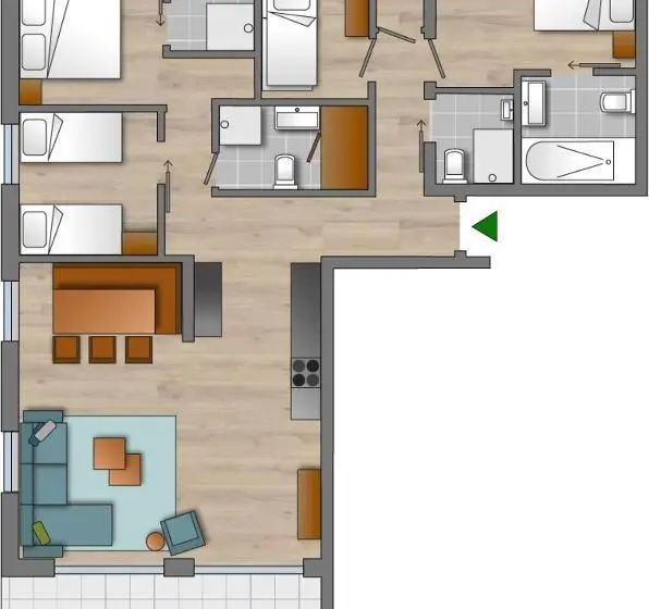 آپارتمان سوپریور 1 خوابه, Astenblick Apartments Winterberg With Sauna