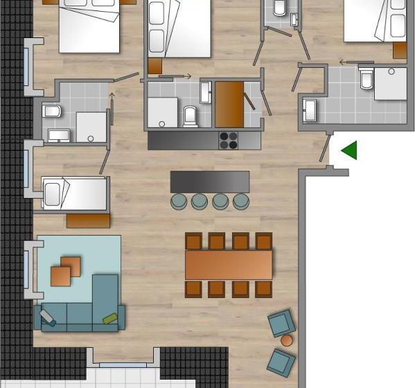 Апартаменты Superior 1 Спальня, Astenblick Apartments With Sauna