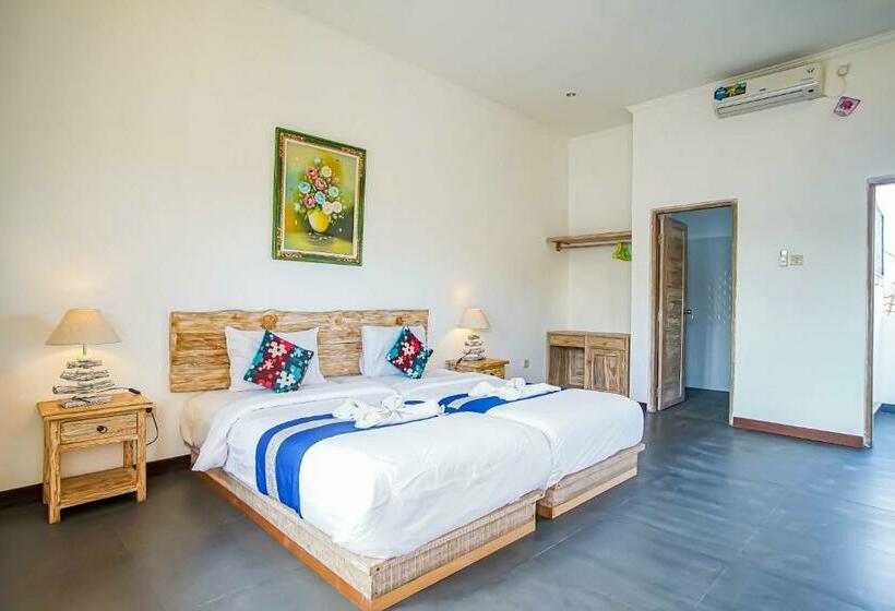 חדר דלוקס נוף לגינה, Bali Manik Guest House Canggu