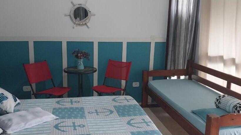 Quarto Triplo Estandar com Sacada, Manacá Suítes Prumirim