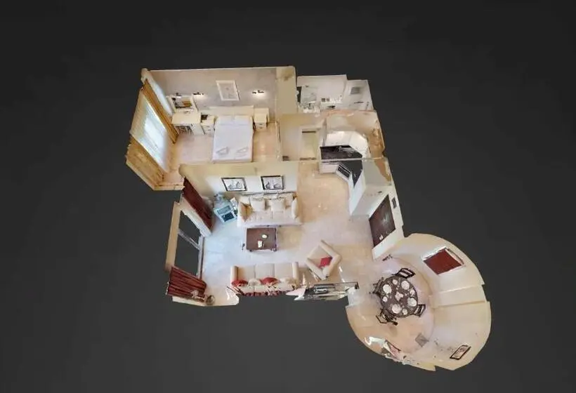 バルコニー付き１ベッドルームアパートメント, Gold City Luxury Accommodation