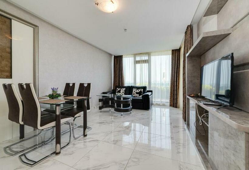 1침실 디럭스 아파트 바다 전망, Apartcomplex Golden Bay