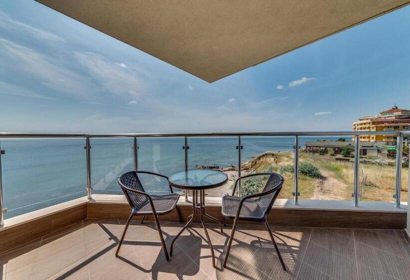 침실1개 아파트 발코니 바다 전망, Apartcomplex Golden Bay