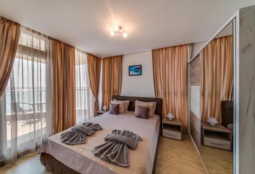 침실1개 아파트 발코니 바다 전망, Apartcomplex Golden Bay