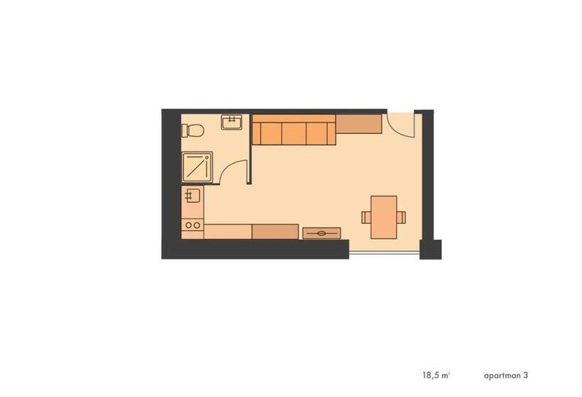 带1个卧室的公寓, Apartmány Gryf Harrachov