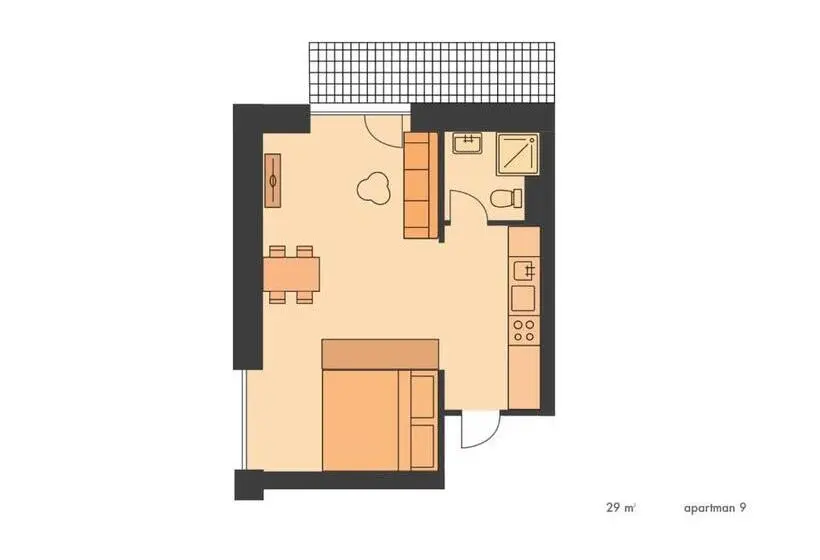 景色の見える一ベッドルームアパートメント, Apartmány Gryf Harrachov