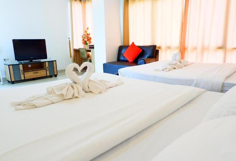 شقة غرفة نوم واحدة مزودة بشُرفة, Supawimol Mansion