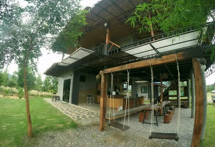 Standard-huone Puutarhanäkymä, Baan Nork Farmstay บ้านนอก ฟาร์มสเตย์