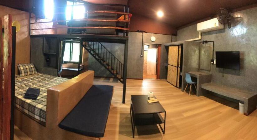 غرفة ديلوكس عائلية, Baan Nork Farmstay บ้านนอก ฟาร์มสเตย์