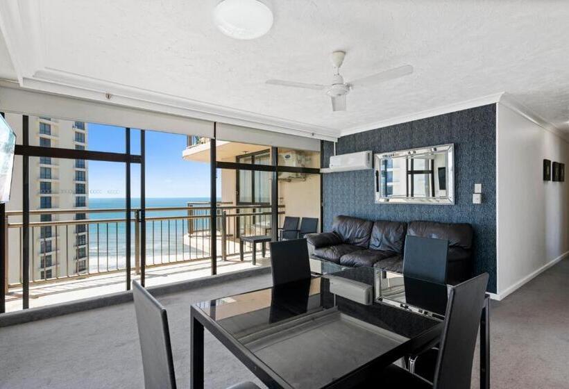 带1个卧室的带海景的公寓, Beachcomber Resort   Official