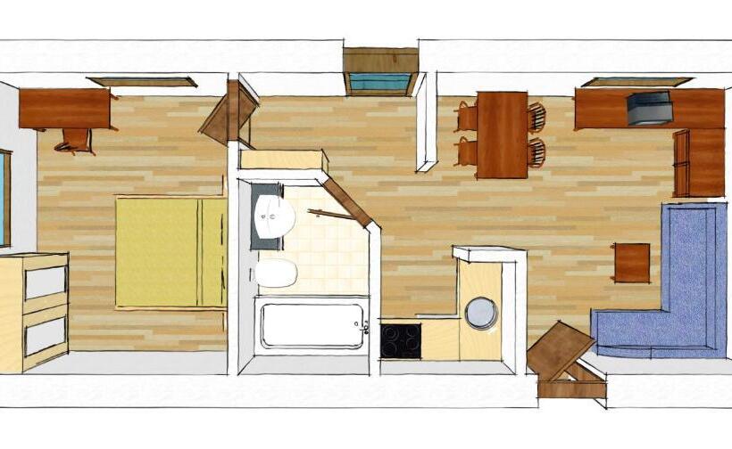 1베드룸 아파트 1층, Pension Am Rain