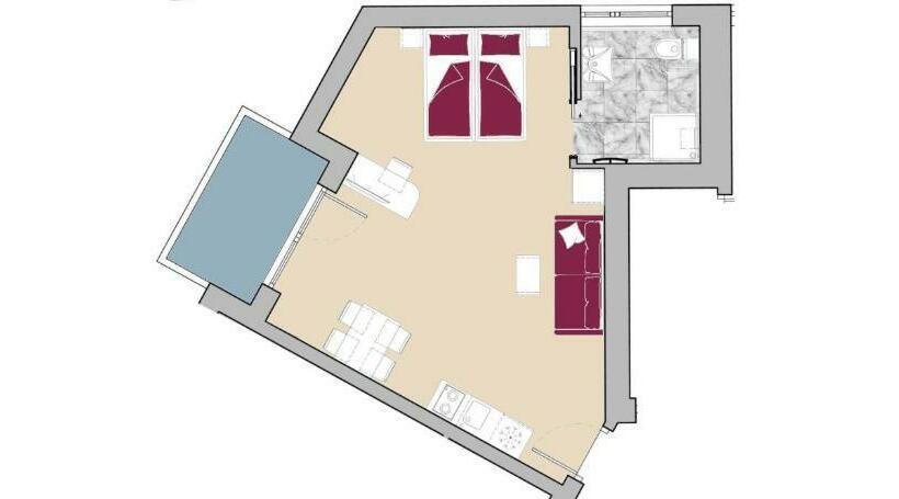 Полулюкс с Балконом, City Hotel Merano