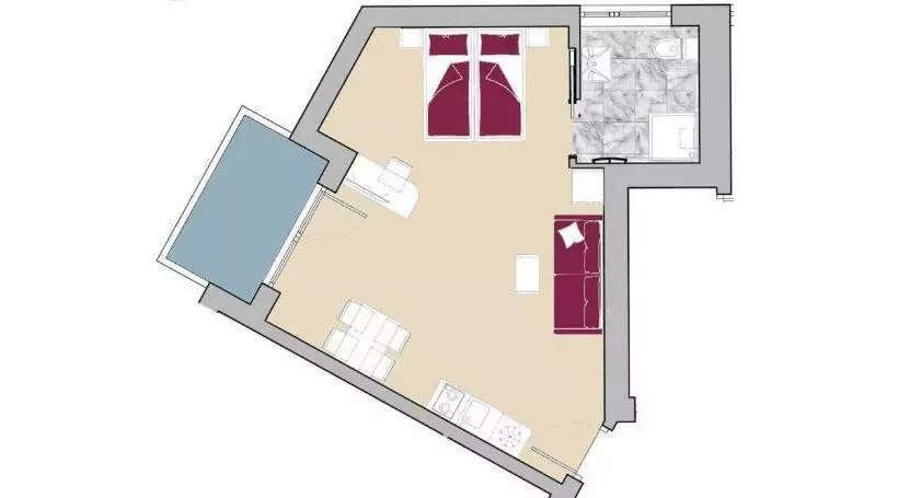 バルコニー付きジュニアスイート, City Hotel Merano