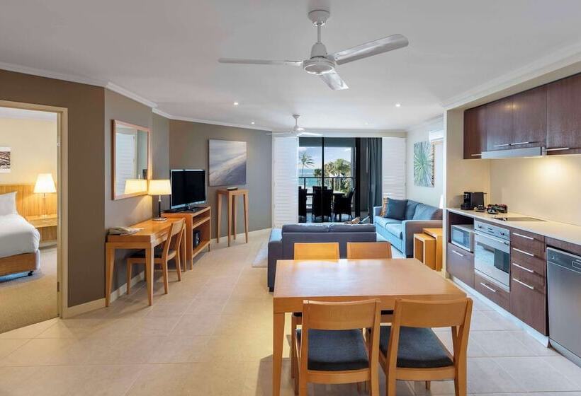 침실 2개 바다 전망 아파트, Oaks Hervey Bay Resort And Spa