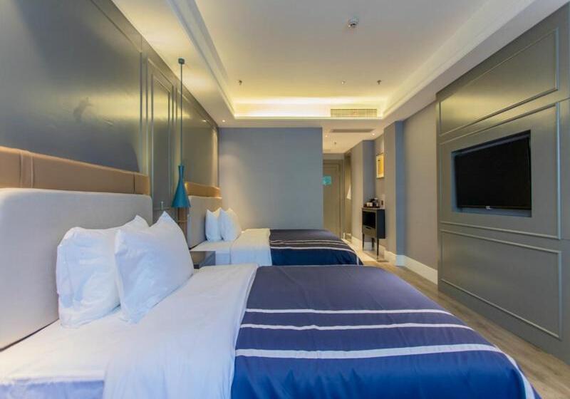 غرفة ديلوكس, Lanou Hotel Chongqing Hongou Square Wanzhou Guanyinyan