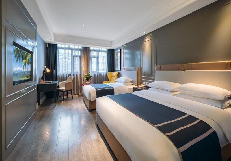 غرفة ديلوكس عائلية, Lanou Hotel Chongqing Hongou Square Wanzhou Guanyinyan