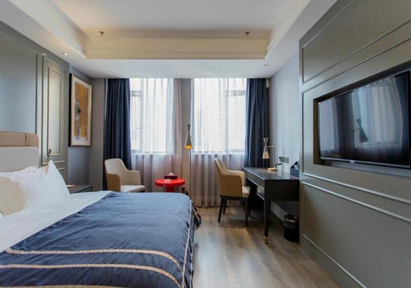 غرفة ديلوكس, Lanou Hotel Chongqing Hongou Square Wanzhou Guanyinyan