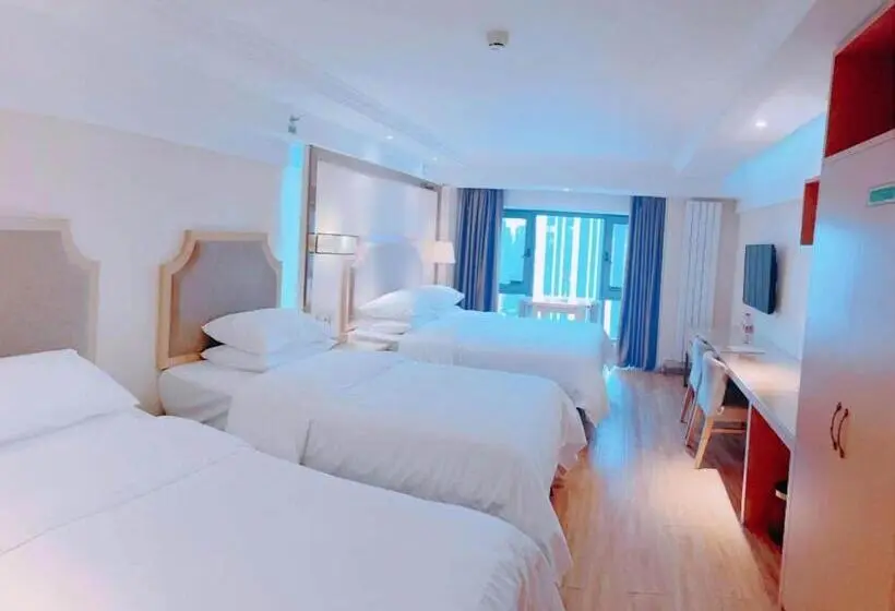 Deluxe Kolmen Hengen Huone, Vienna Hotel Harbin West Railway Station Wanda Plaza